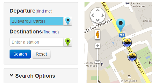 placing a marker on the map
